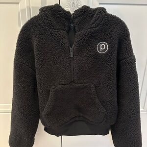Pure Barre Alo 1/4 zip cropped fleece